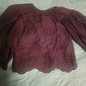 Kate Spade balloon sleeve top